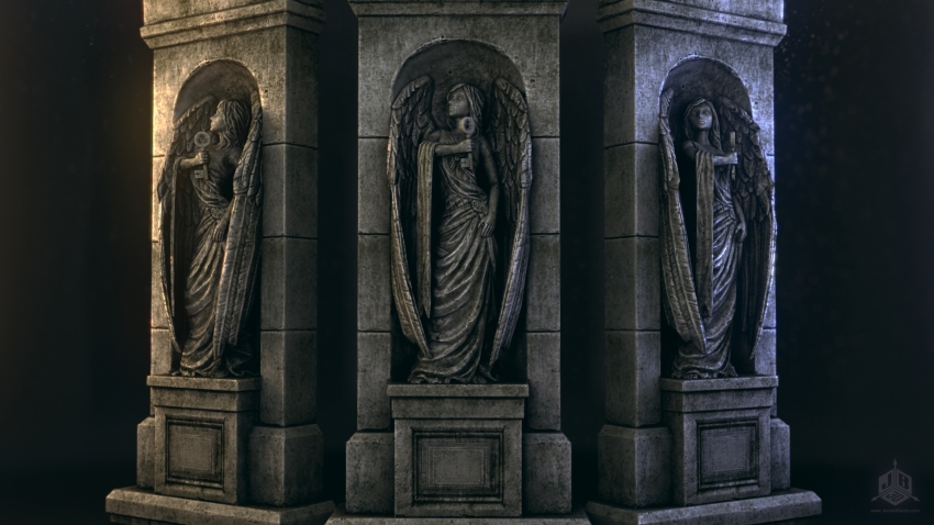 A Statue of Lady Columbia