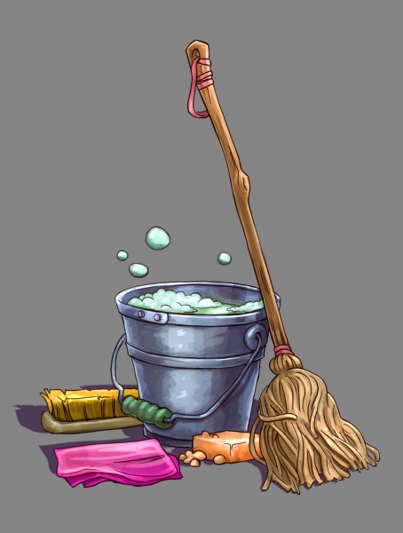 A logo commissioned by a cleaning company