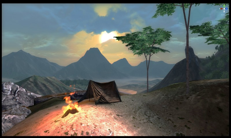 Kong Skull Island 1 - Campsite at sundown